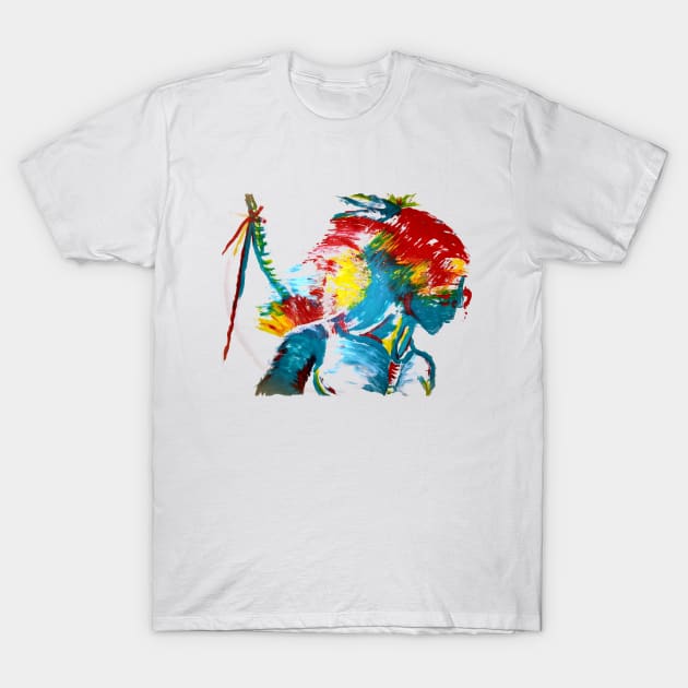 Native American Paint T-Shirt by Teal_Wolf